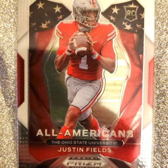 2021 panini prizm football Draft Picks Justin Fields #192  ALL-AMERICANS - Picture 1 of 3
